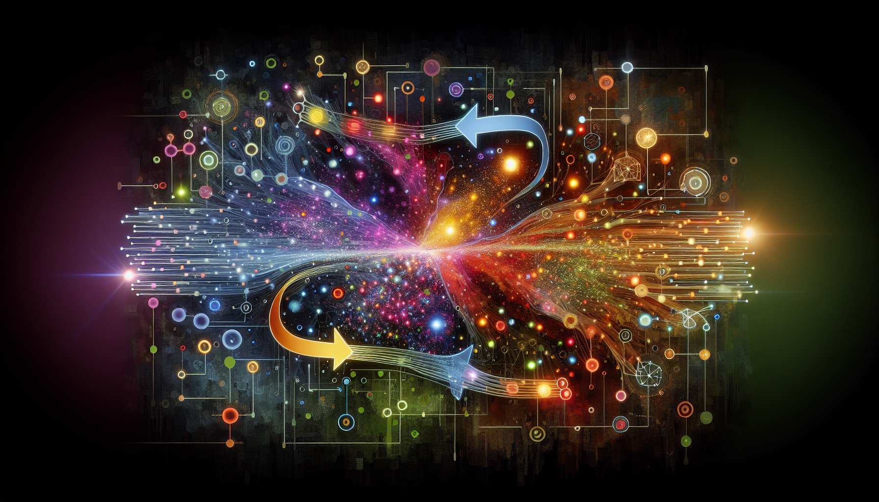 A visual representation of semi-supervised learning as a hybrid approach