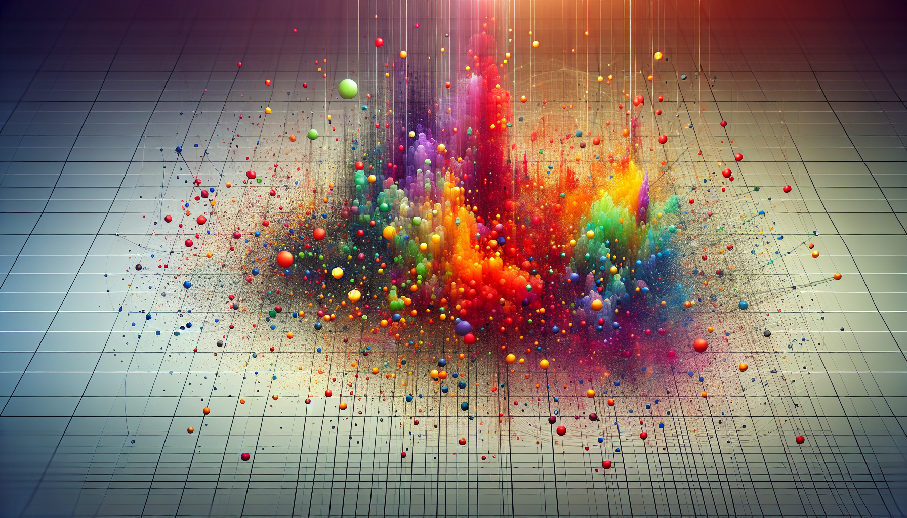 A visualization of embeddings in a two-dimensional space.