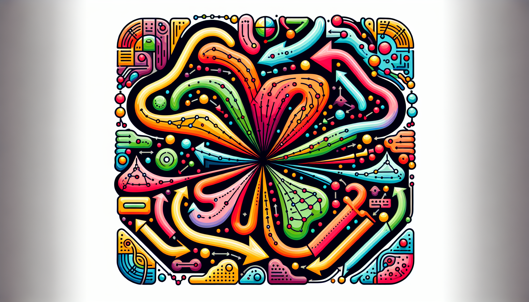 An illustration representing Bayesian machine learning concepts