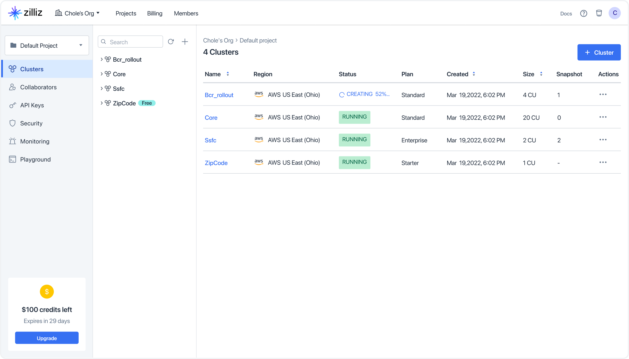 Vector database platform - Zilliz Cloud