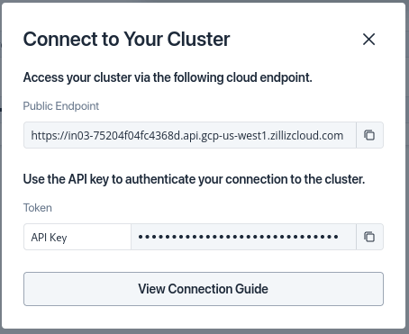 Connect to your cluster
