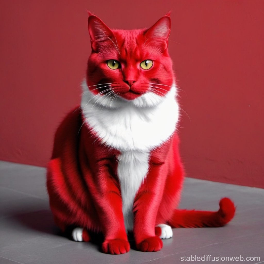 Figure 2: Query input image of a red and white cat