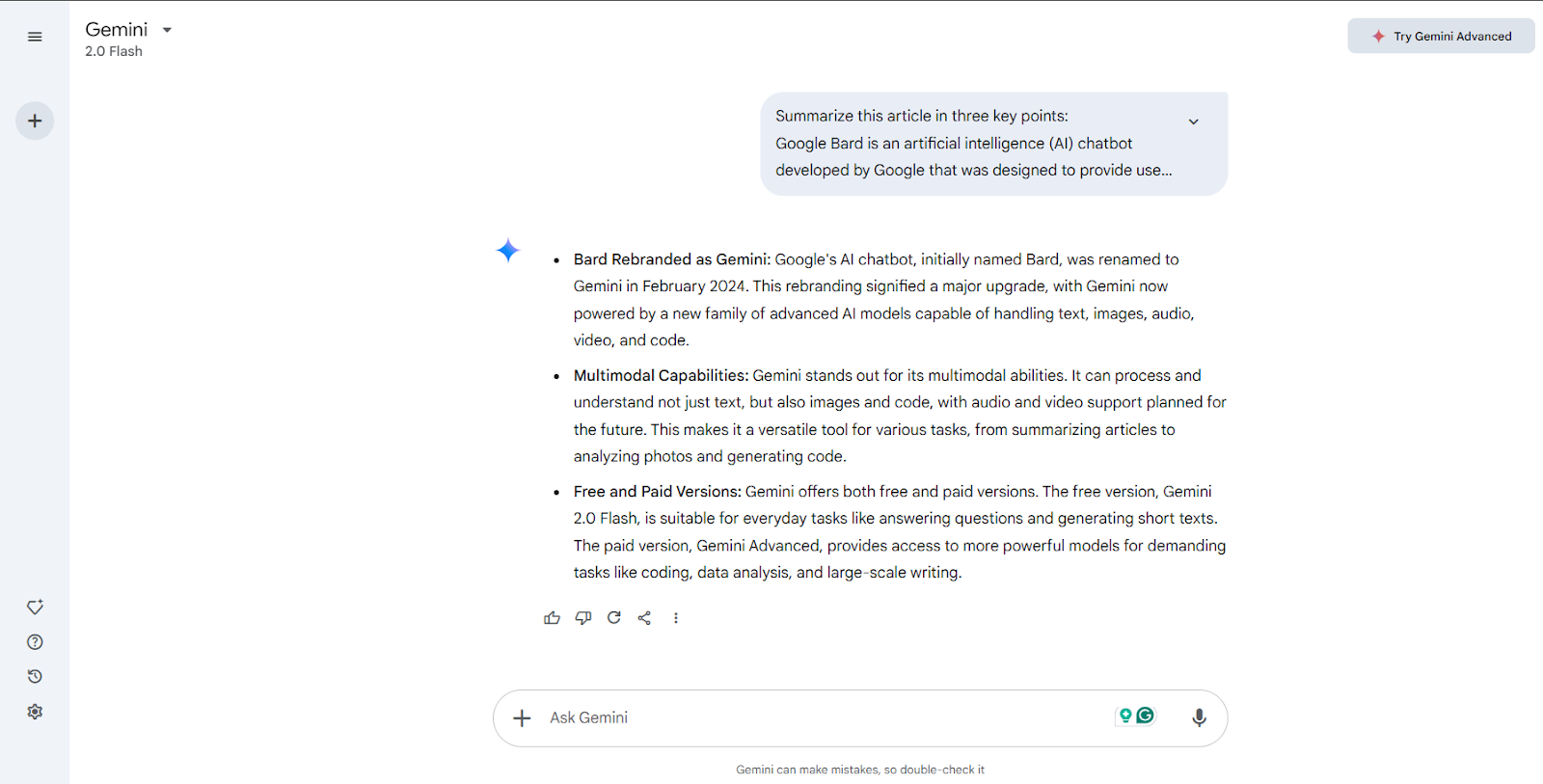 Figure-Gemini Article Summarization