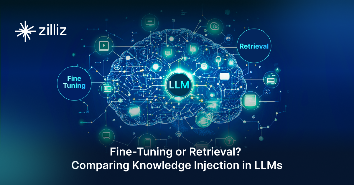 Knowledge Injection in LLMs: Fine-Tuning and RAG