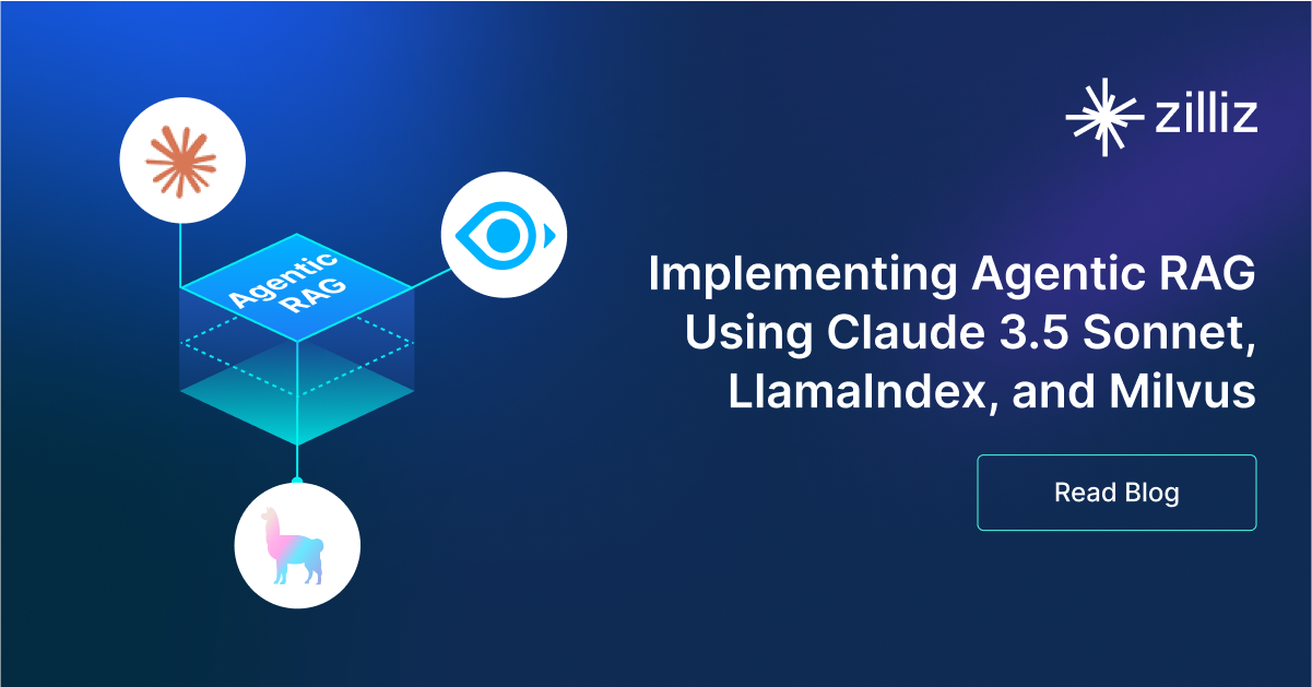 Implementing Agentic RAG Using Claude 3.5 Sonnet, LlamaIndex, and Milvus