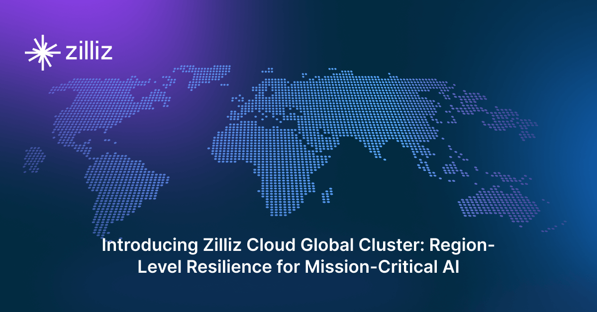 Introducing Zilliz Cloud Global Cluster: Region-Level Resilience for Mission-Critical AI