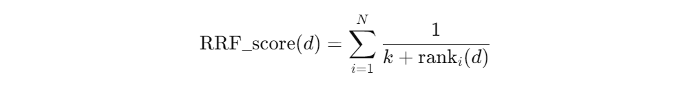 RRF formula