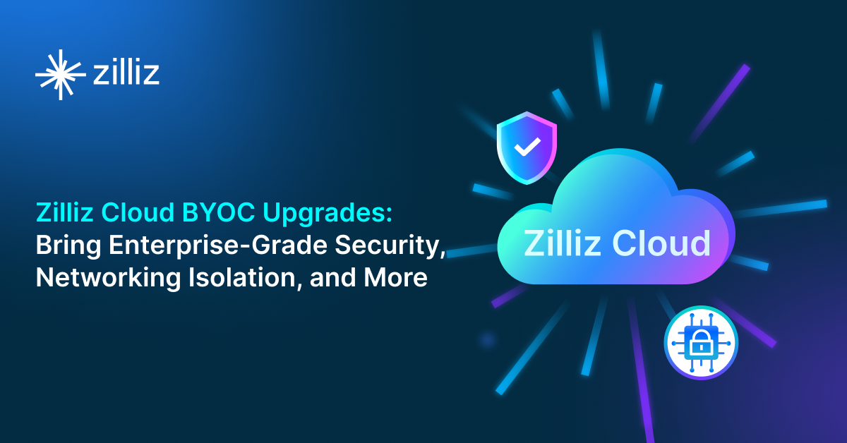 Zilliz Cloud BYOC Upgrades: Bring Enterprise-Grade Security, Networking Isolation, and More