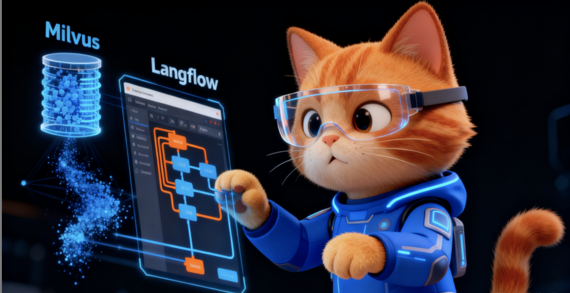  Langflow + Milvus，拖拉拽就能搞定的workflow教程来了