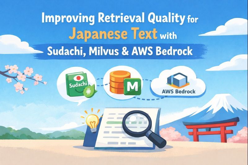 How to Improve Retrieval Quality for Japanese Text with Sudachi, Milvus/Zilliz, and AWS Bedrock
