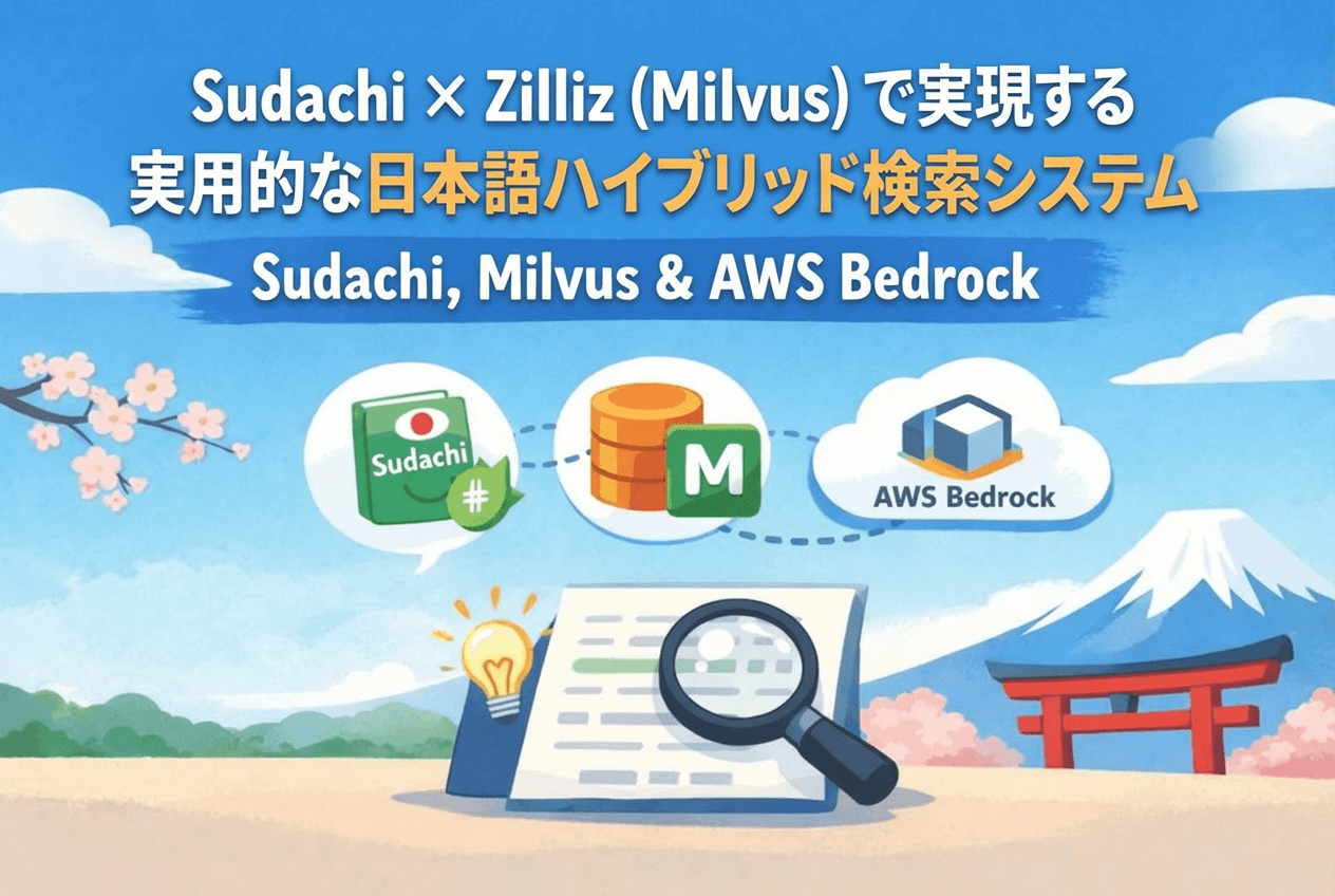 【案件ですぐ使える】Sudachi × Zilliz (Milvus) で実現する、実用的な日本語ハイブリッド検索システム