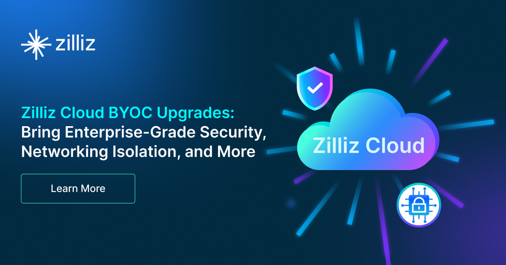 Zilliz Cloud BYOCアップグレード:エンタープライズグレードのセキュリティ、ネットワーク分離などを実現